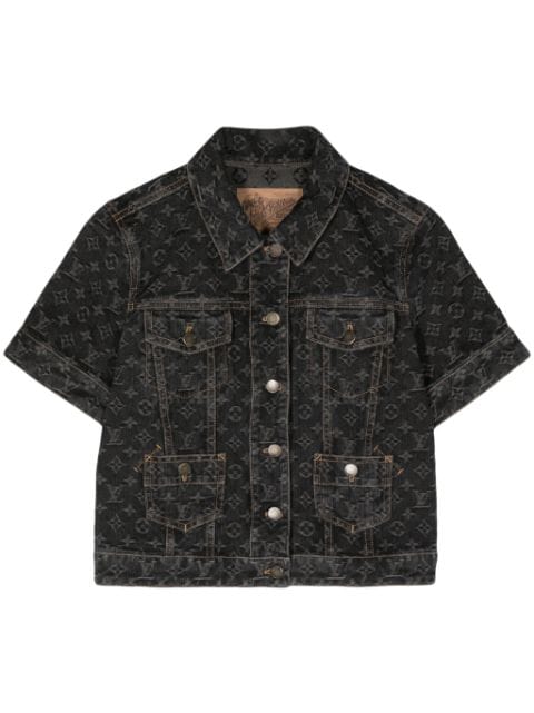 Louis Vuitton Pre-Owned monogram-pattern denim shirt