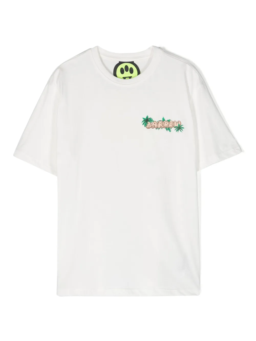 Barrow kids Katoenen T-shirt met logoprint Wit