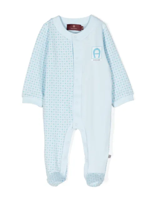 Aigner Kids logo-print Pima cotton pyjamas