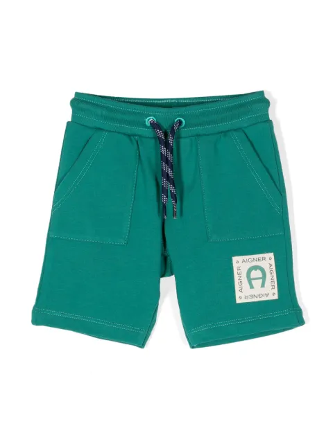 Aigner Kids shorts Bermuda con parche del logo