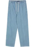 A.P.C. drawstring straight-leg trousers - Blue