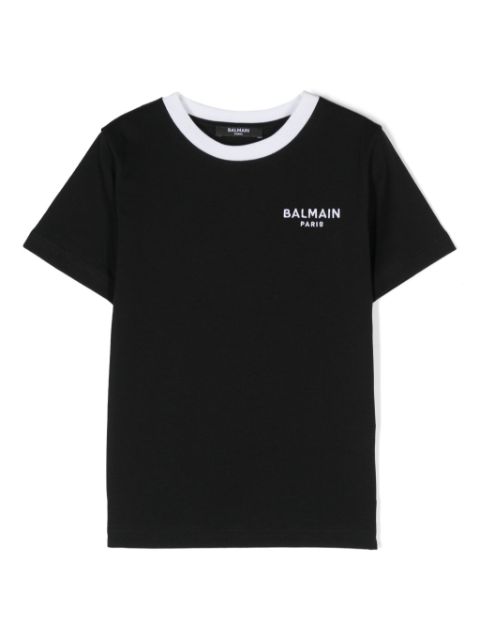 logo-embroidered cotton T-shirt