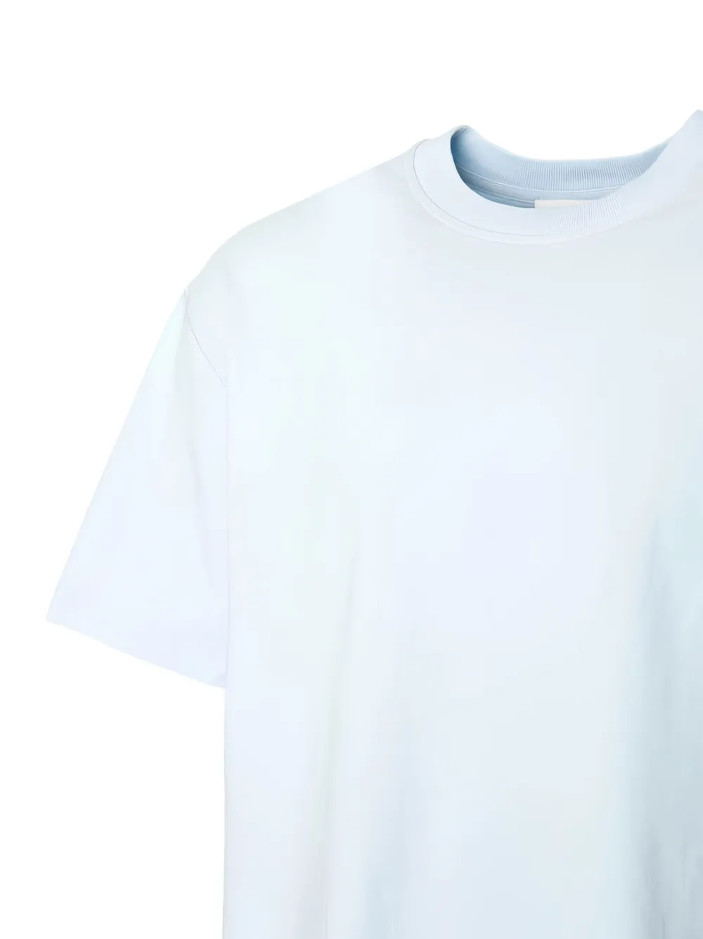 Closed T-shirt met logo-reliëf Blauw