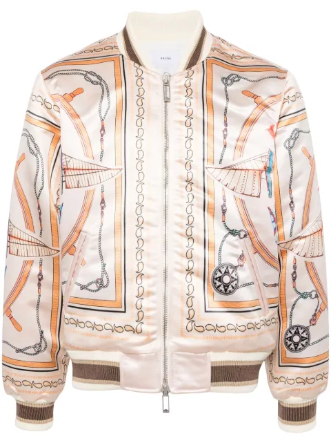 RHUDE x Nautica satin bomber jacket
