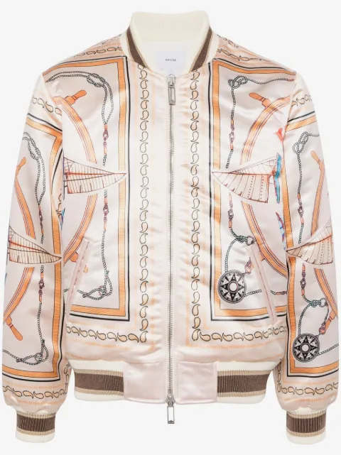 RHUDE x Nautica satin bomber jacket