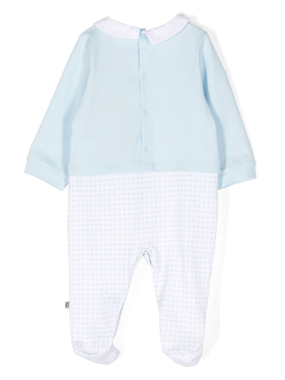 Image 2 of Aigner Kids logo-print Pima cotton pyjamas