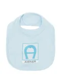 Aigner Kids logo-print cotton blend bib - Blue