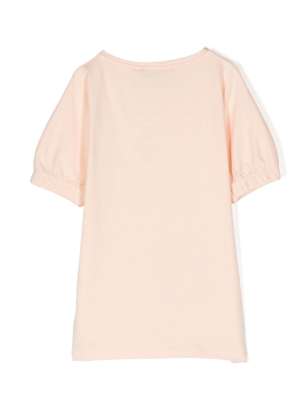 Shop Aigner Graphic-print Puff-sleeve T-shirt In Pink