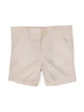 Aigner Kids logo-patch shorts - Brown