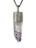 Parts of Four Talisman Specimen pendant necklace - Silver