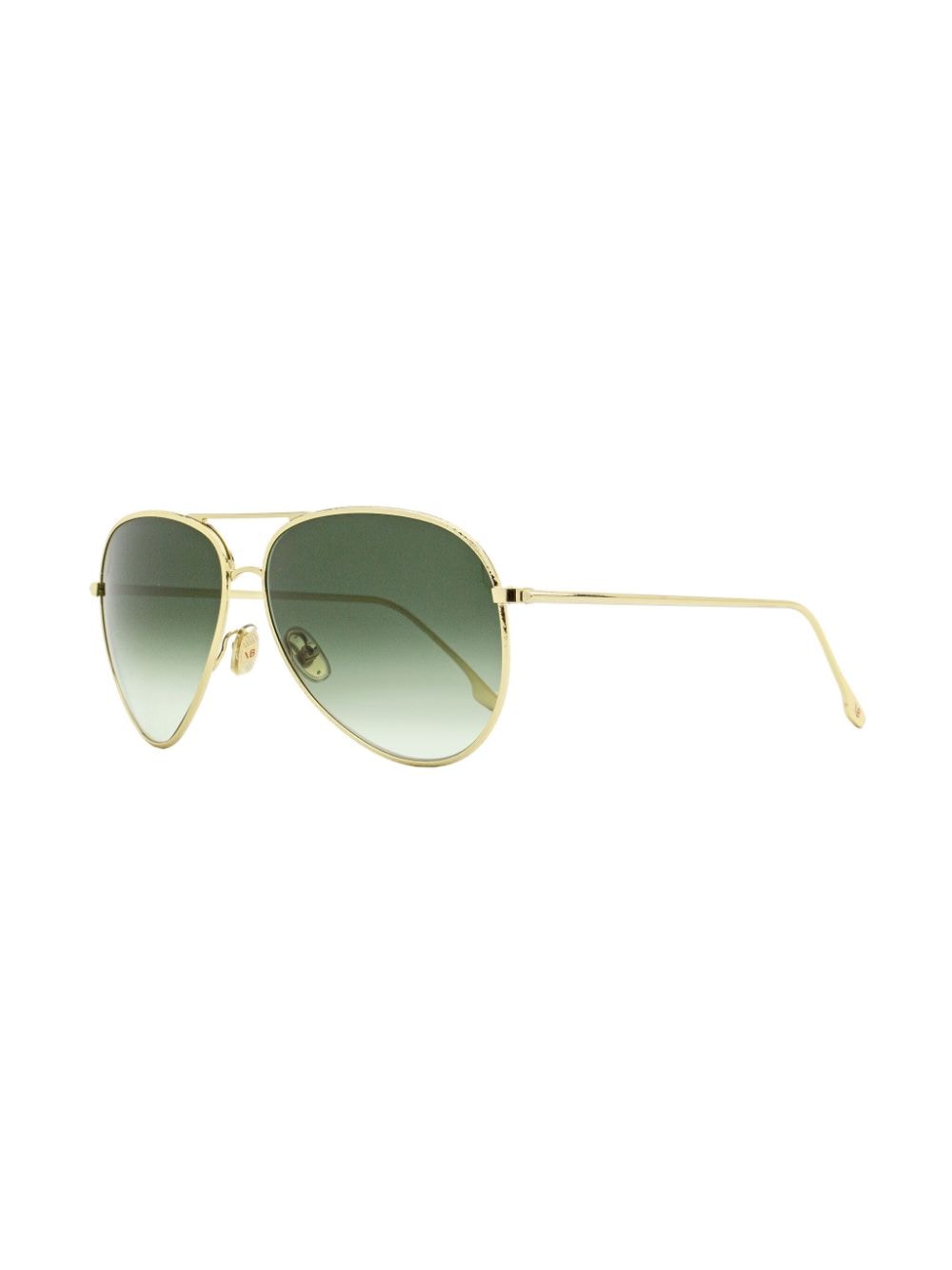 Shop Victoria Beckham Vb 202s Pilot-frame Sunglasses In Gold