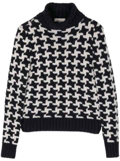 Céline Pre-Owned houndstooth cashmere jumper