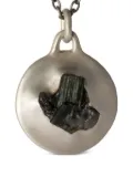 Parts of Four Disk pendant necklace - Silver