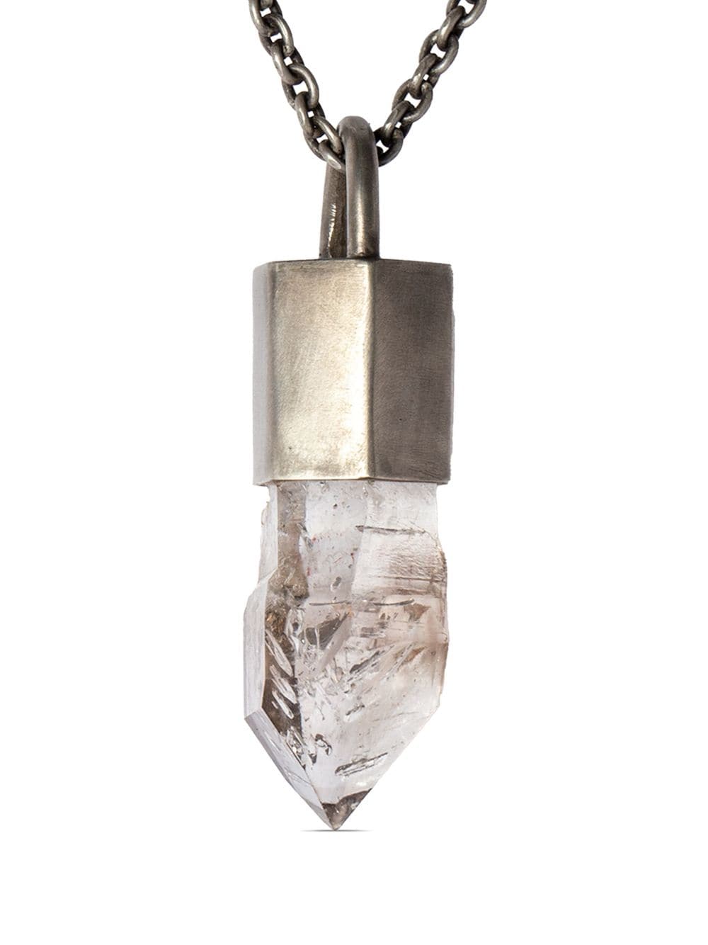 Parts of Four Talisman Specimen pendant necklace - Argento