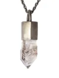 Parts of Four Talisman Specimen pendant necklace - Silver