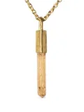 Parts of Four Talisman gemstone-pendant necklace - Gold