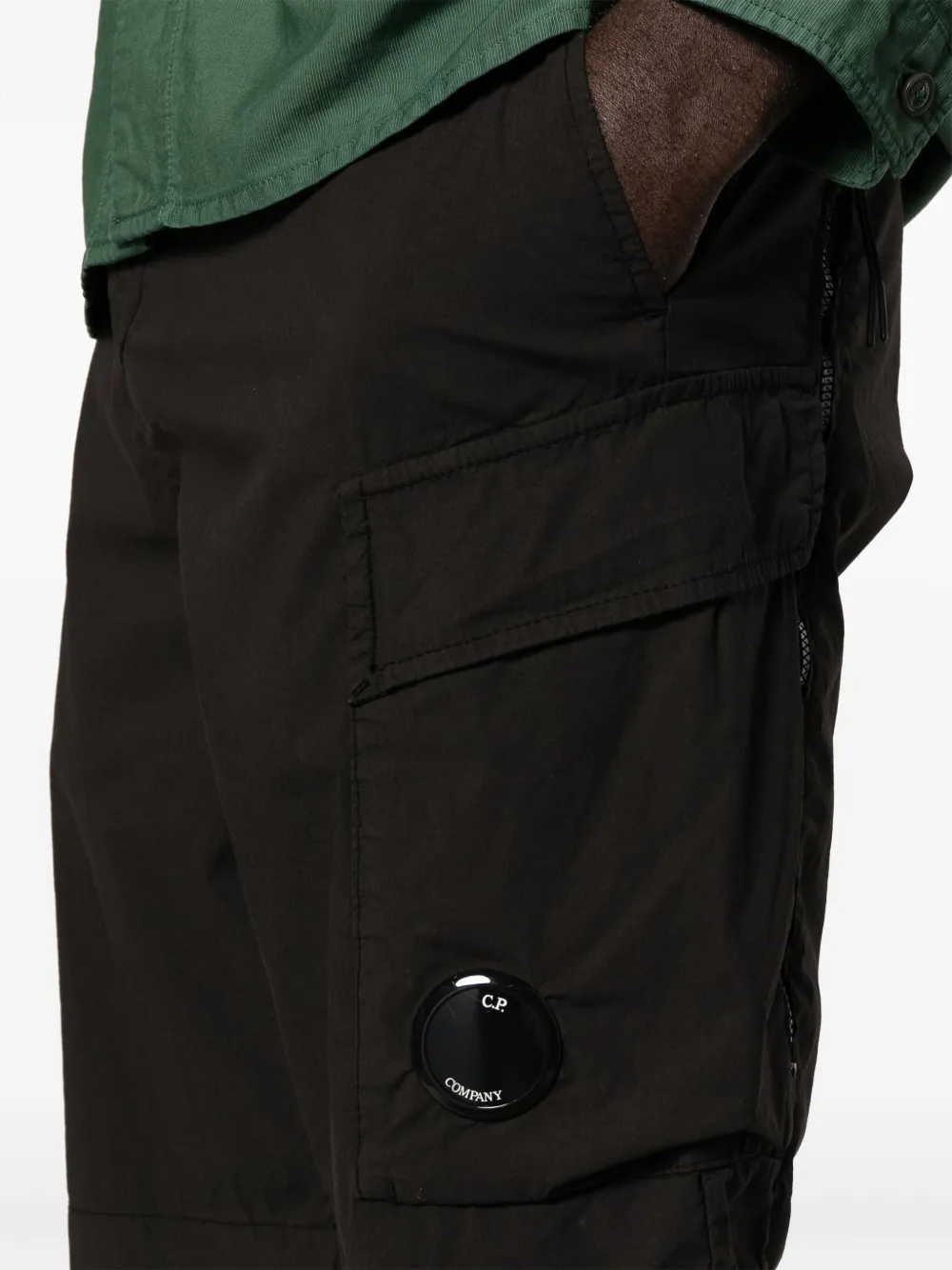 C.P. Company 50 Fili cargo shorts Zwart