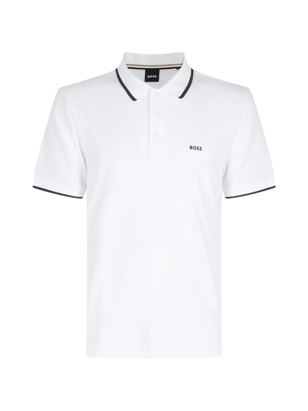 BOSS Polo con logo | bianco | Image 1