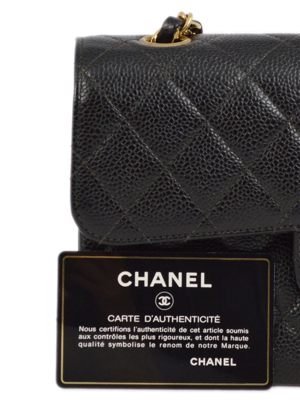 Pre-owned Chanel 2000 Small Double Flap Shoulder Bag In Black