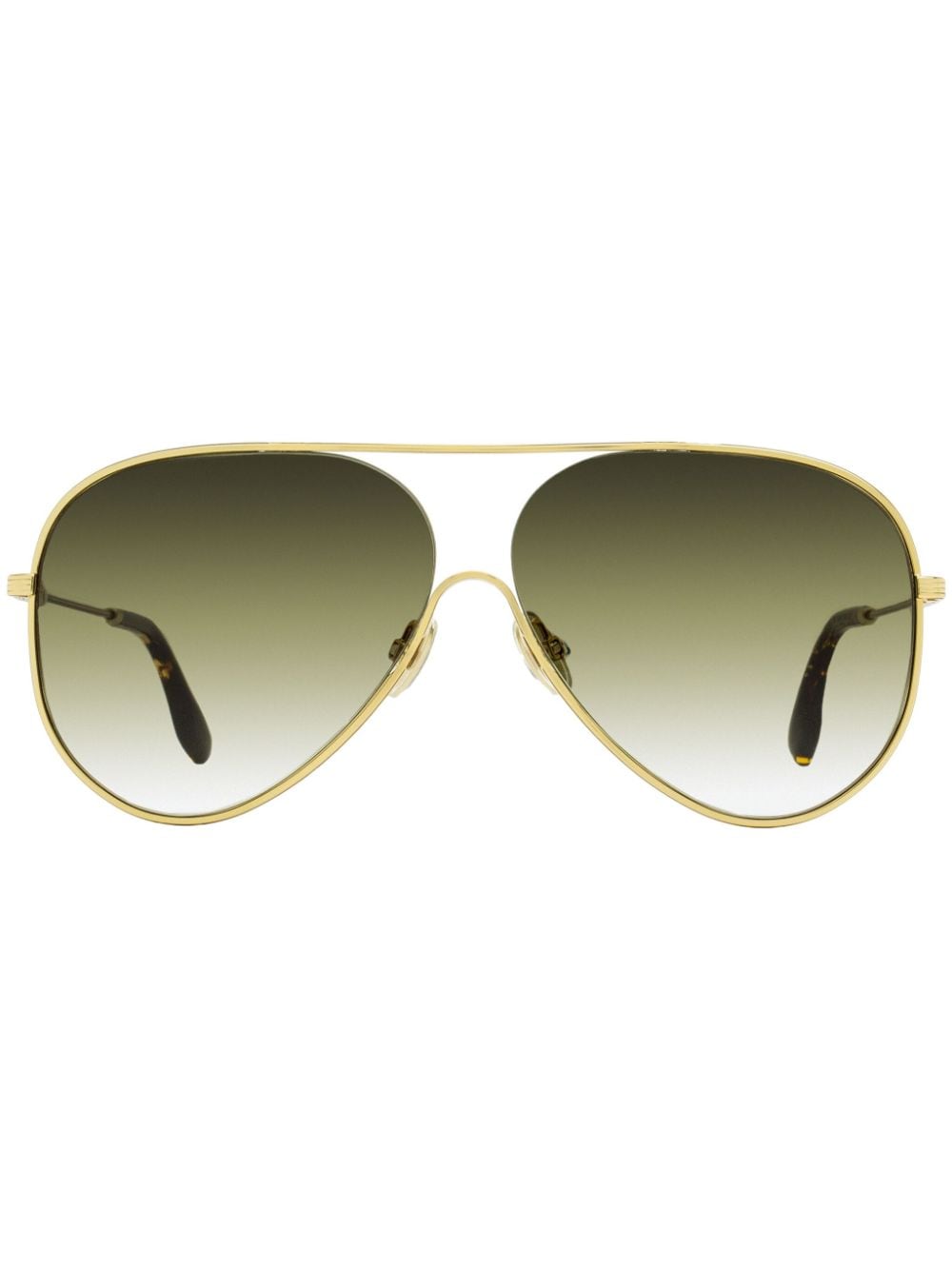 Shop Victoria Beckham Vb 133 Pilot-frame Sunglasses In Gold