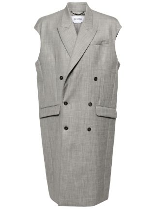 Hed Mayner double-breasted Sleeveless Coat - Farfetch