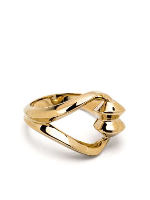 Saint Laurent anillo con detalle de gancho