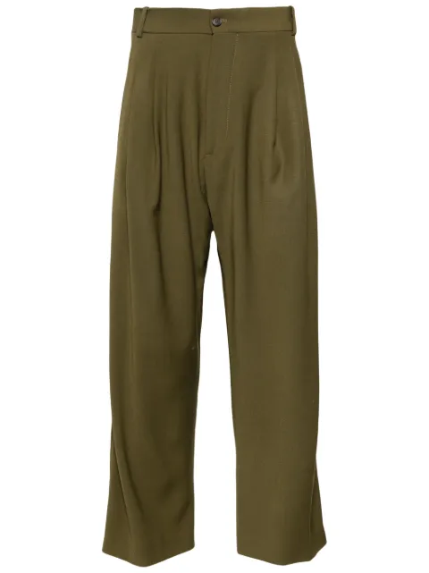 Hed Mayner pleated cropped trousers