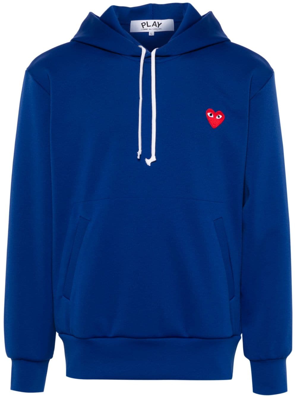 Comme Des Garçons Play Navy Heart Patch Hoodie In 1 Navy