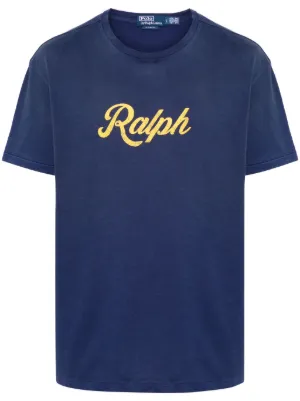 Ralph Lauren RRL logo-print short-sleeve T-shirt | Blue | FARFETCH