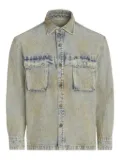 GUESS USA bleached-effect denim jacket - Blue