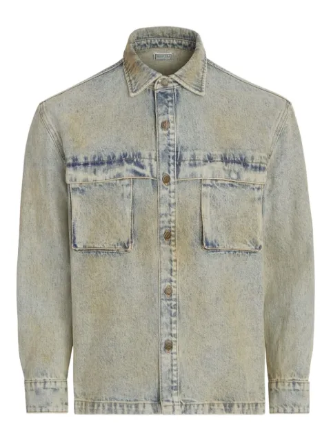 GUESS USA bleached-effect denim jacket