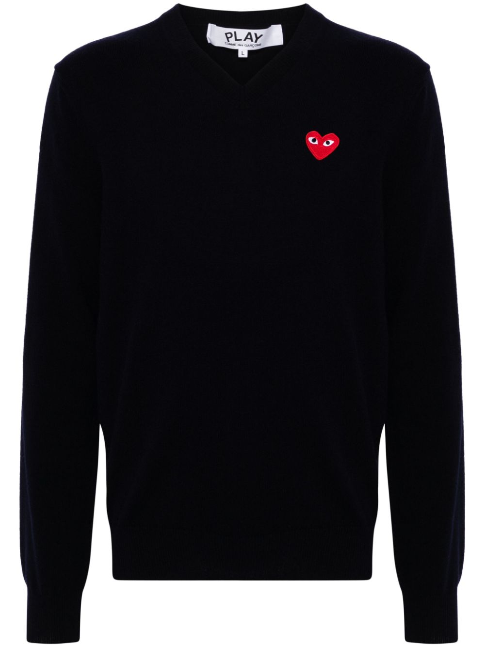 Comme Des Garçons Play logo-patch wool jumper