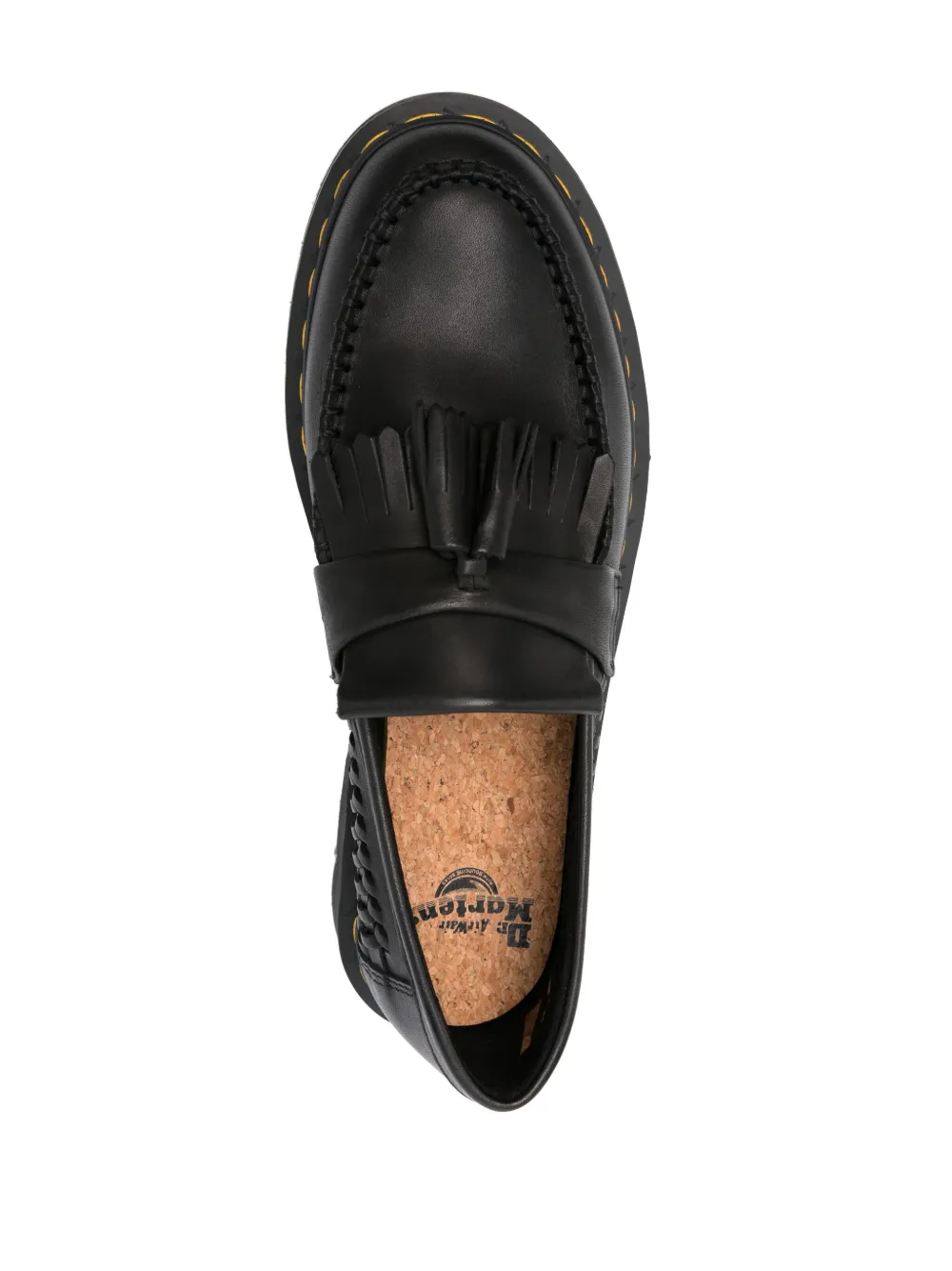 Shop Dr. Martens' Adrian Leather Loafers In Black