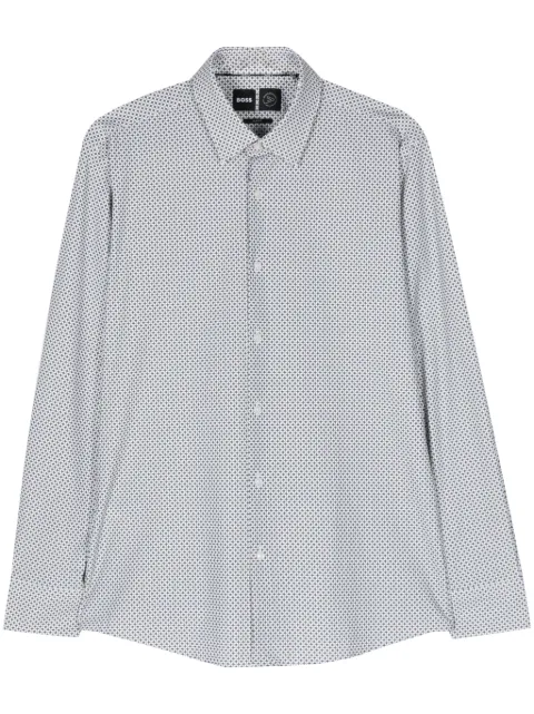 BOSS geometric-print shirt