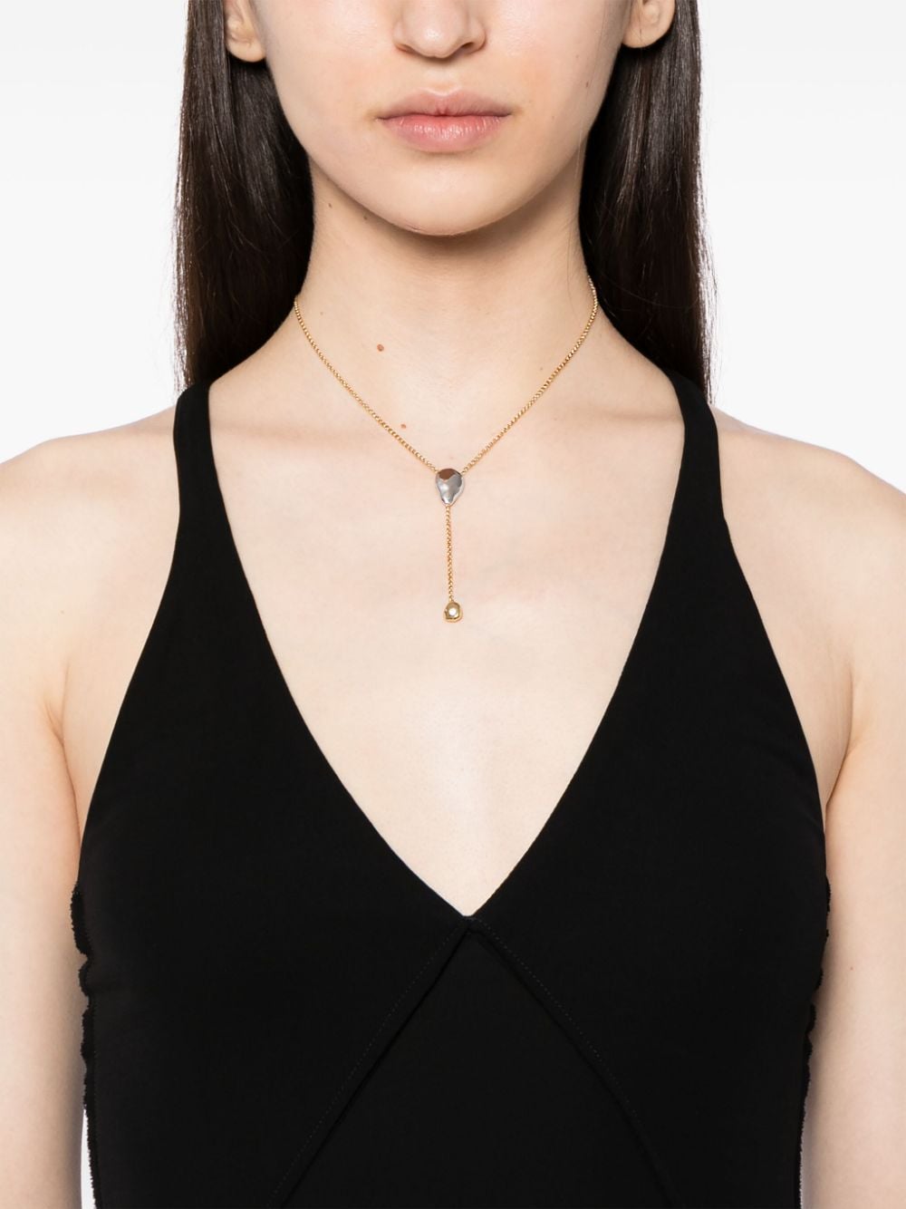 Acler Lucia cast drip necklace - Goud