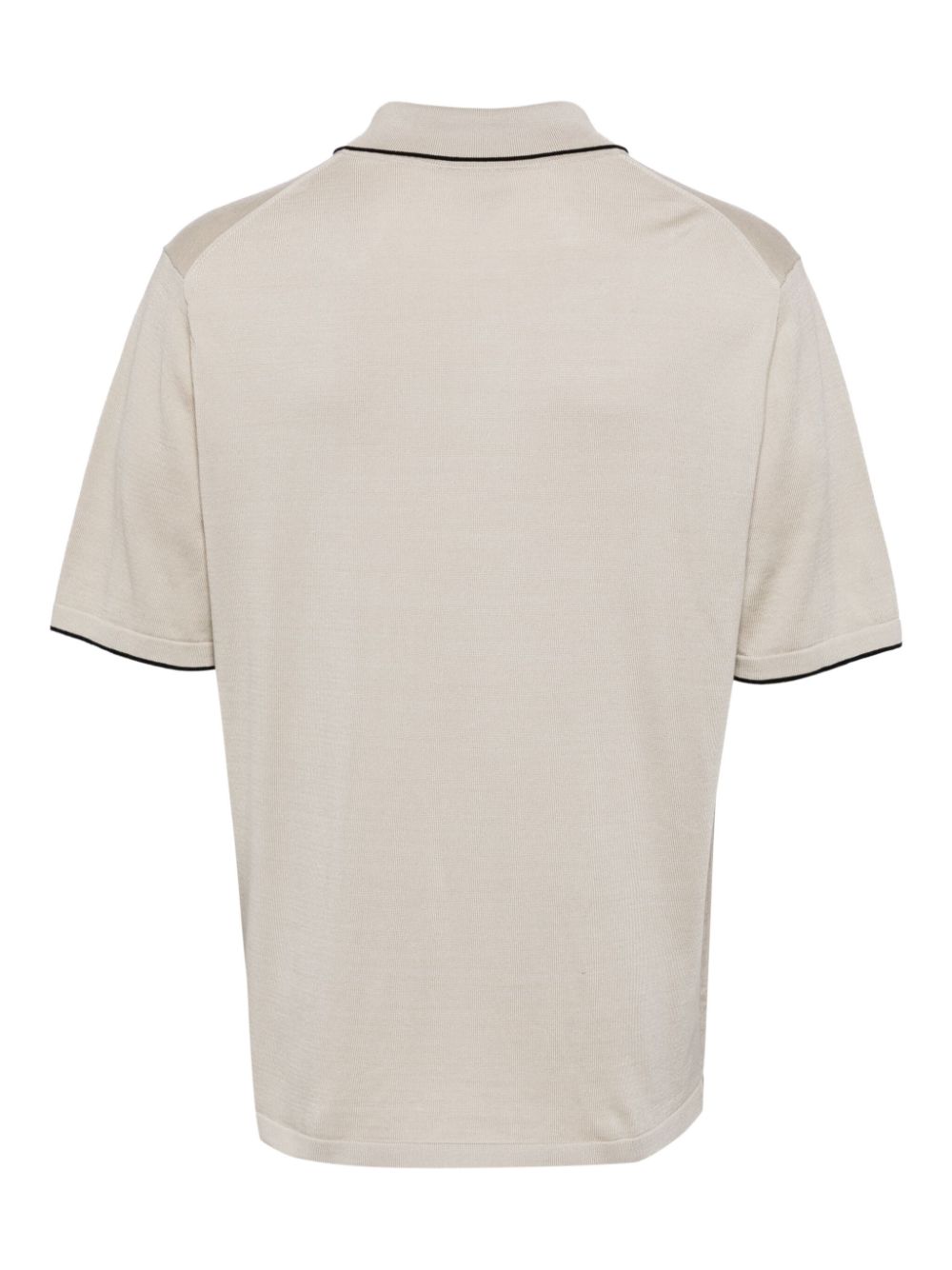 Shop Paul Smith Organic Cotton Polo Shirt In Neutrals