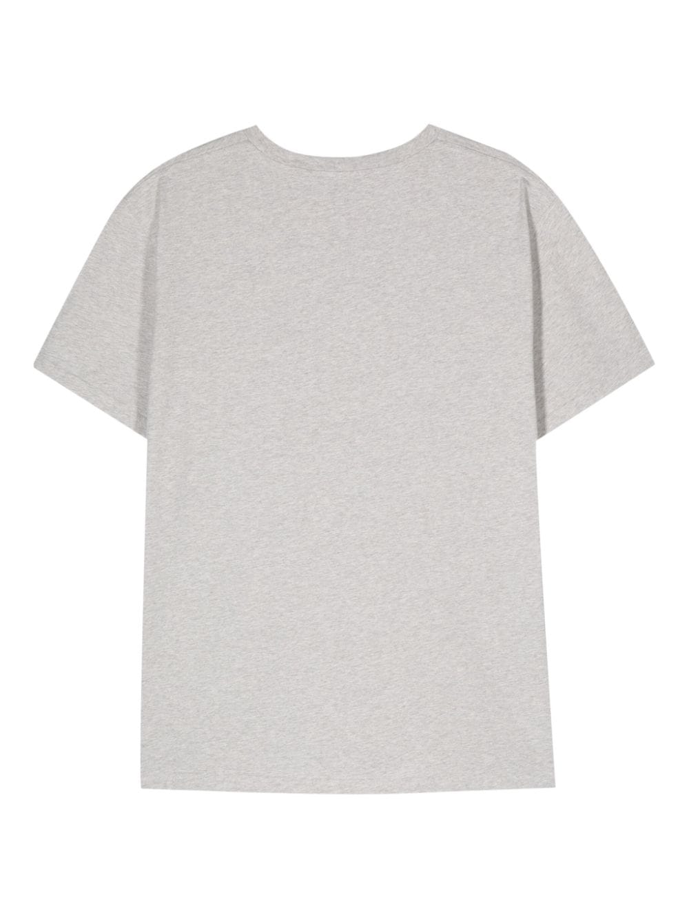 Shop Maison Labiche Popincourt Slogan-embroidered T-shirt In Grey