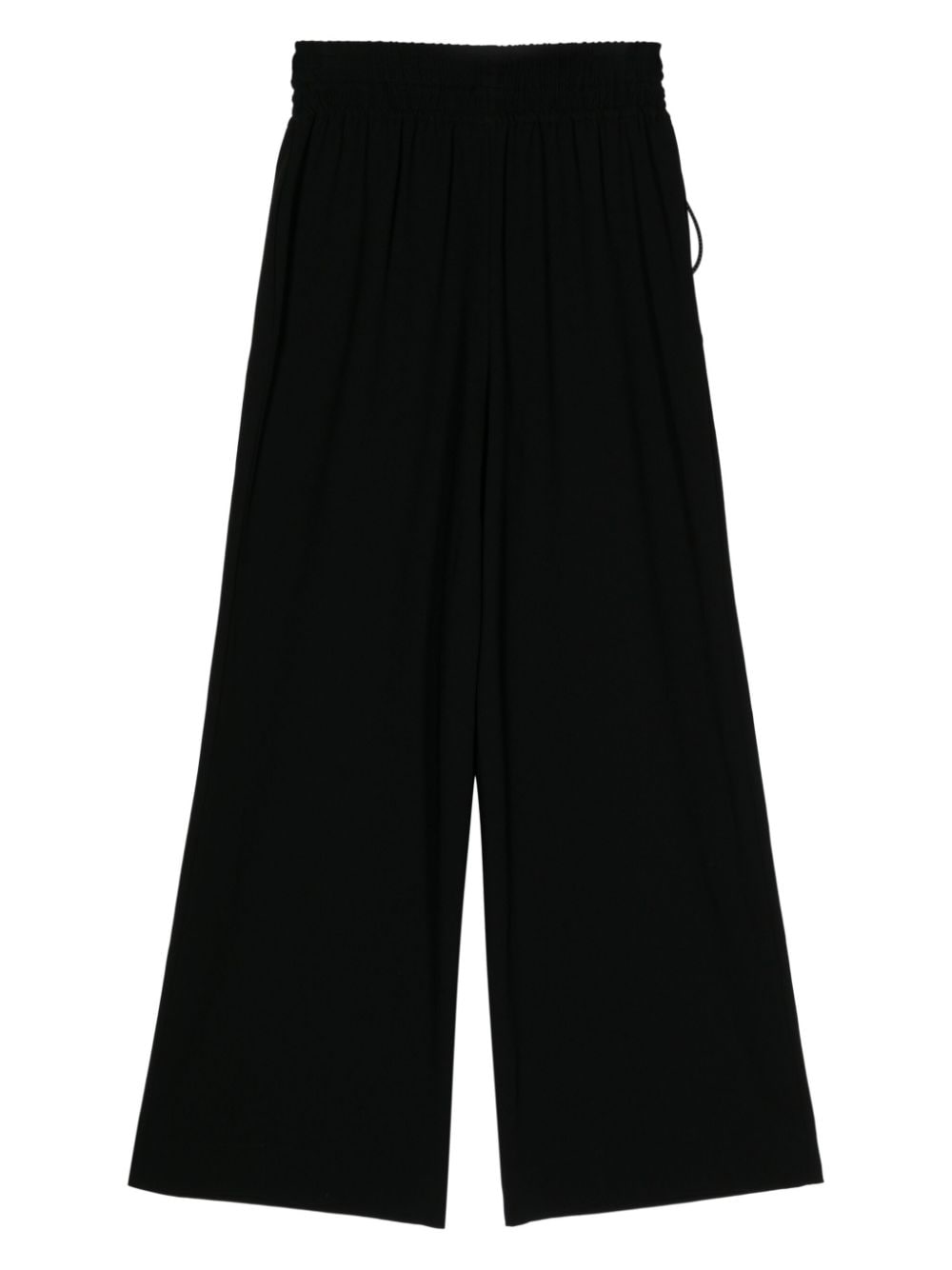 Shop Shiatzy Chen Plenteous Collection Wide-leg Trousers In Black