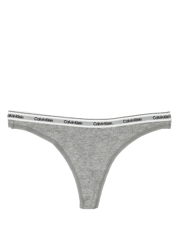 Calvin Klein logo waistband Thongs pack Of three White FARFETCH ZA