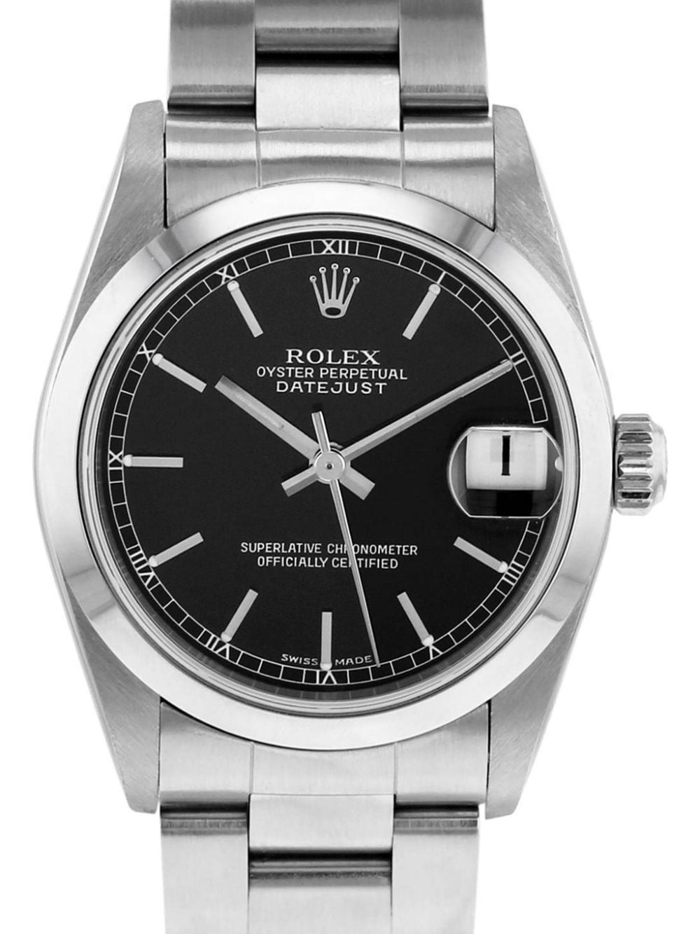 Pre-owned Rolex 2003  Datejust 31mm In Black