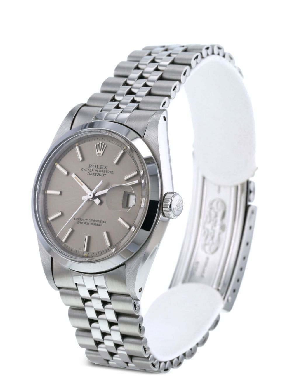 Pre-owned Rolex 1975  Datejust 36mm In Silver