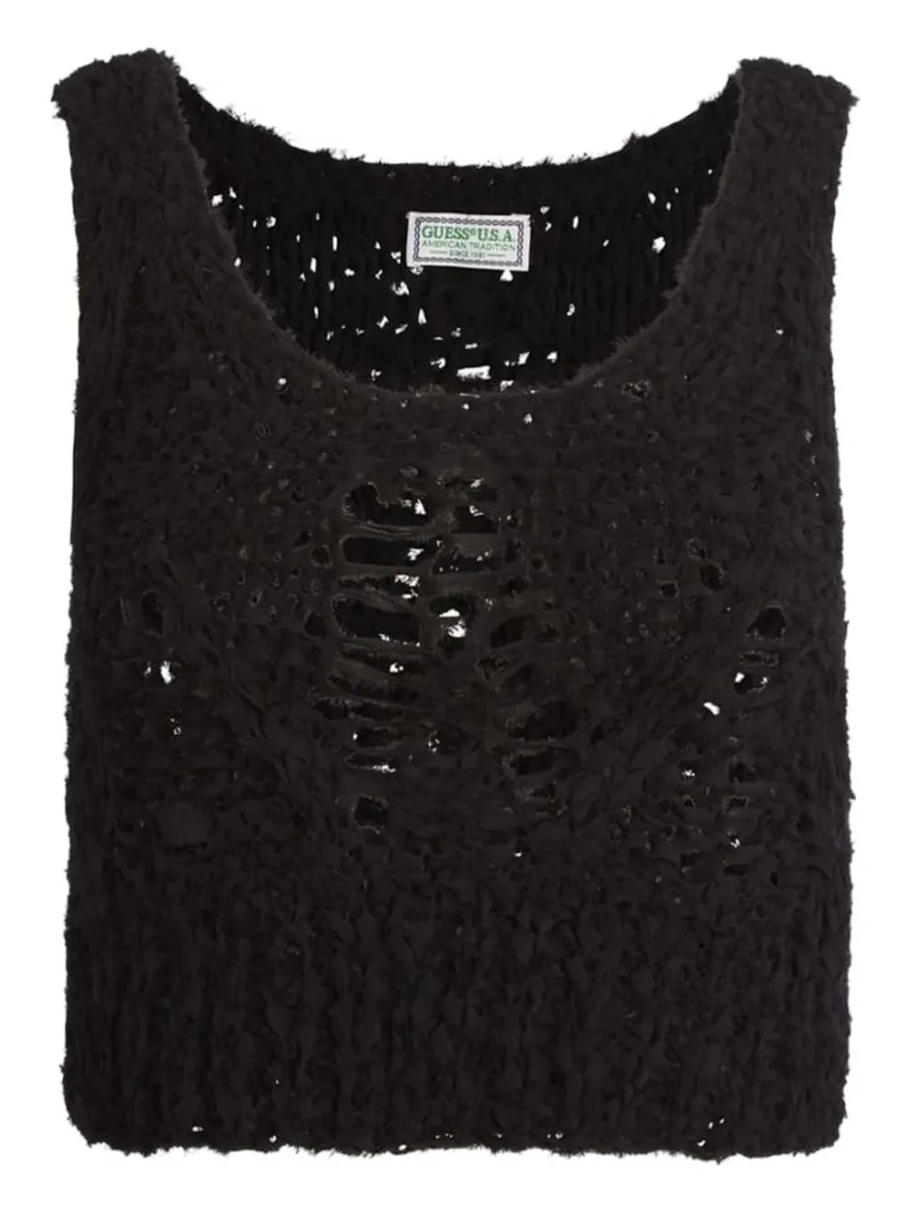 GUESS USA Grofgebreide top Zwart