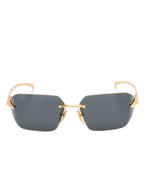 Lunettes de soleil à monture rectangulaire - Prada Eyewear - Modalova
