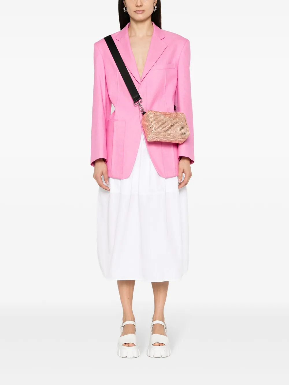 Essentiel Antwerp Falpisa crossbodytas met stras - Beige