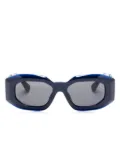Versace Eyewear Medusa Biggie geometric-frame sunglasses - Blue