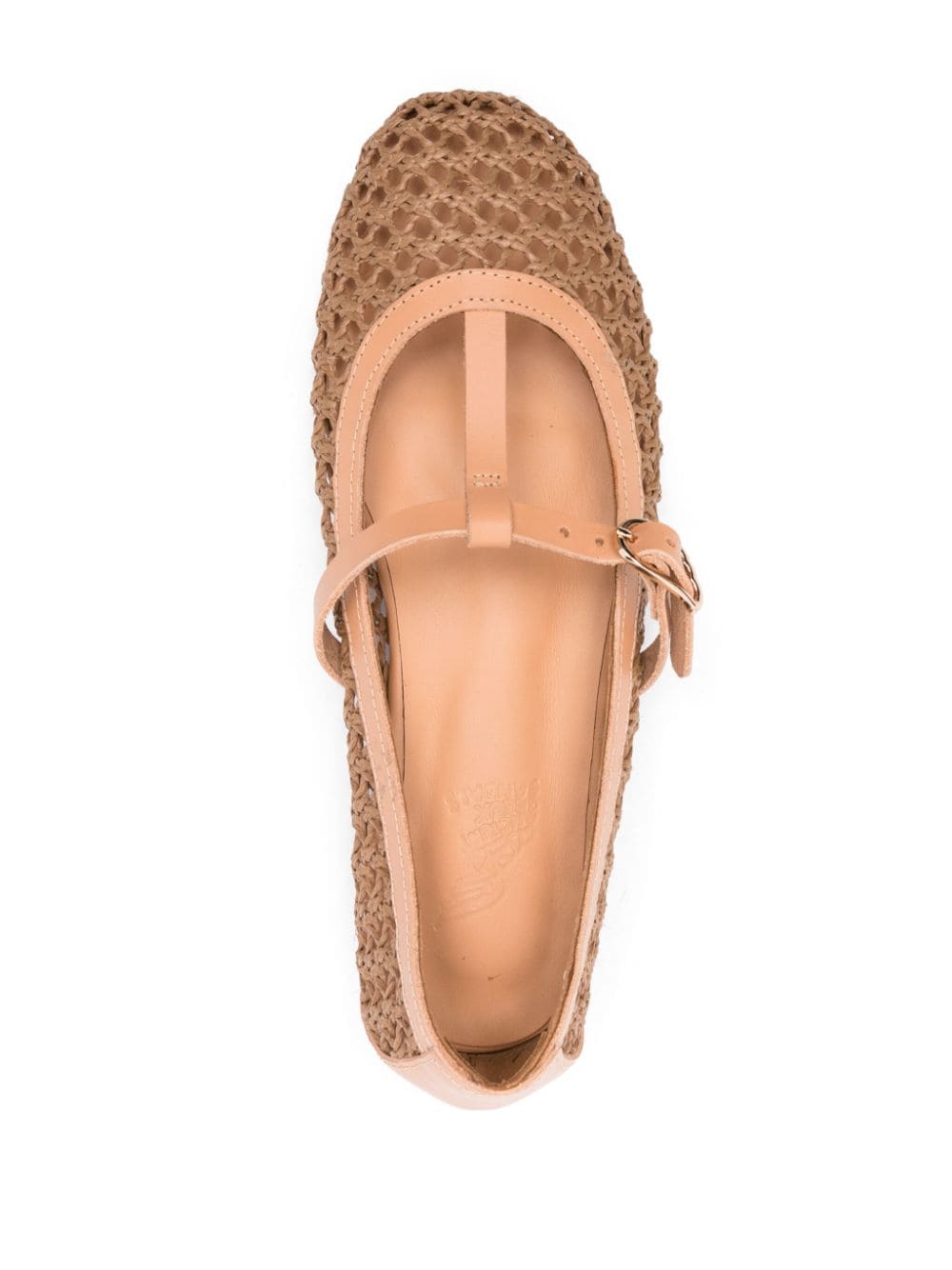 Shop Ancient Greek Sandals Aerati Ballerina Shoes In Brown
