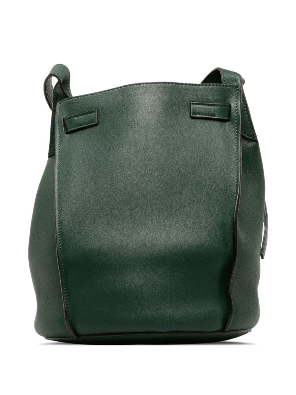 Pre-owned Celine 2017 Big Bag Bucket Shoulder Bag In Green