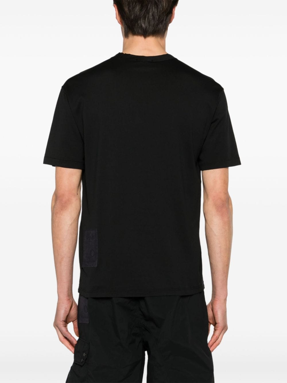 Ten C T-shirt met logopatch Zwart