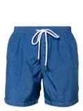 Barba mélange-effect swim shorts - Blue
