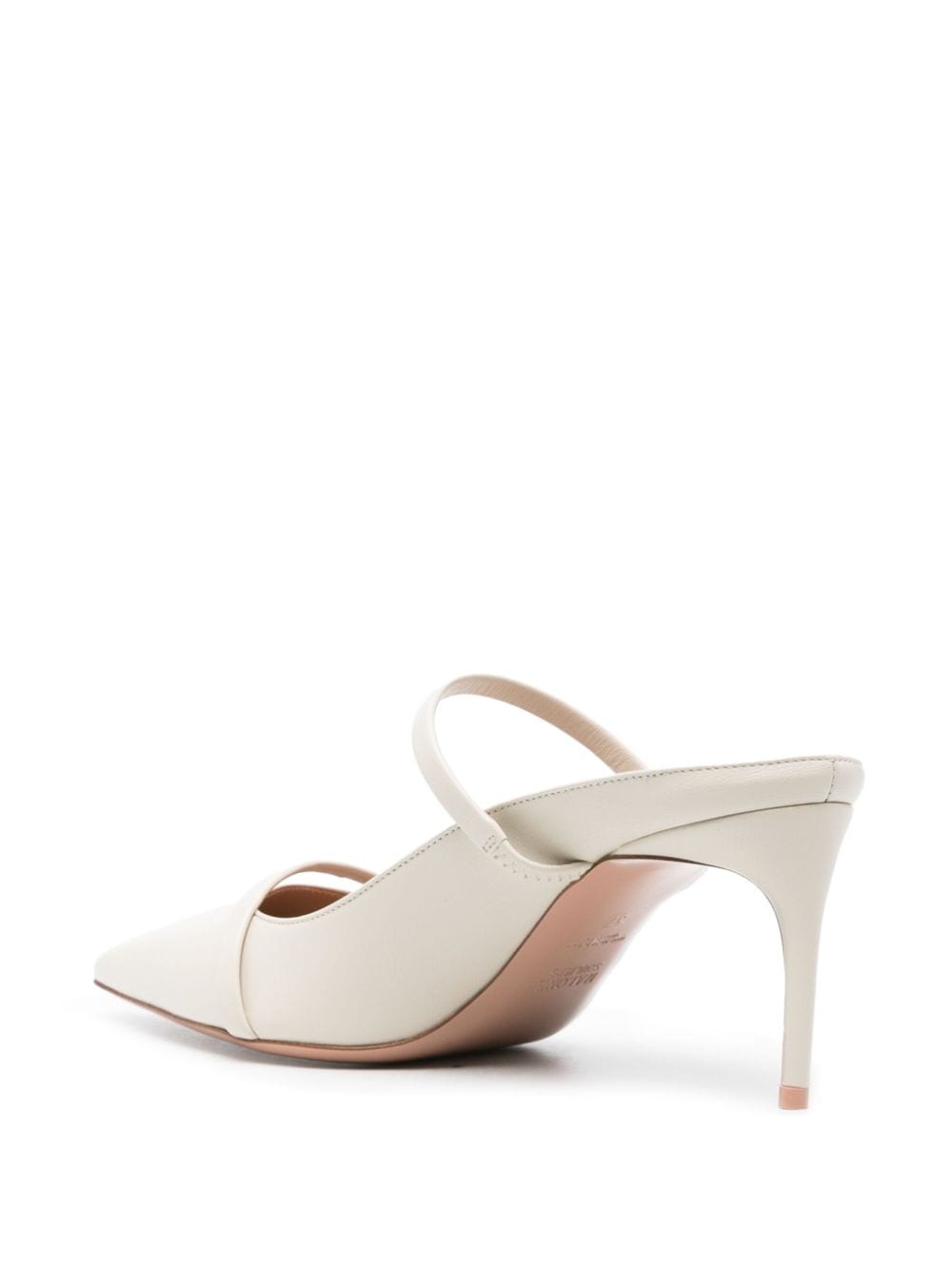 Shop Malone Souliers Aroura 70mm Leather Mules In Neutrals